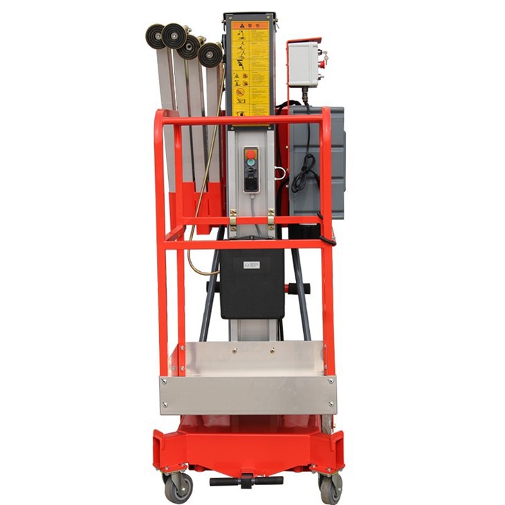 Compact Electric Aluminum Vertical Mast Lift