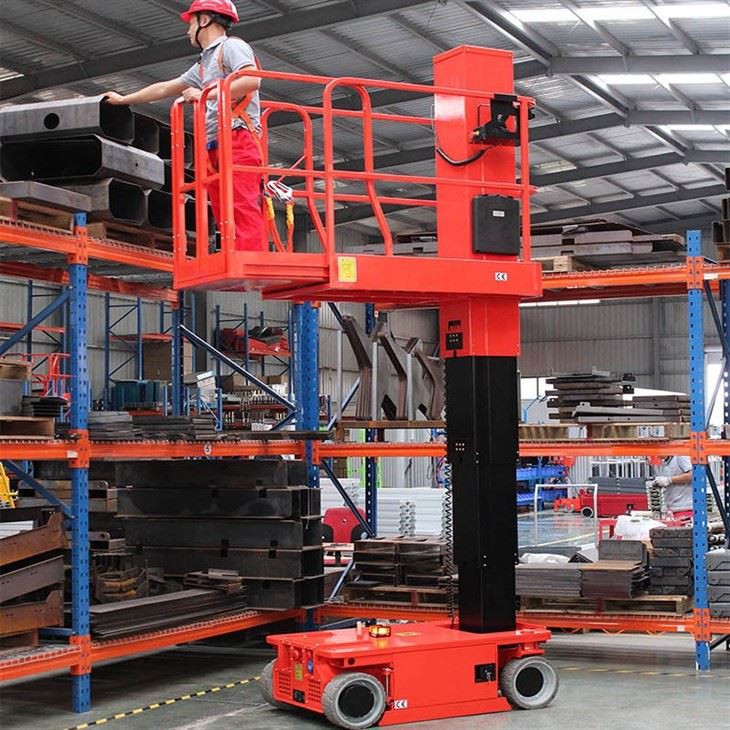 Compact Electric Aluminum Vertical Mast Lift