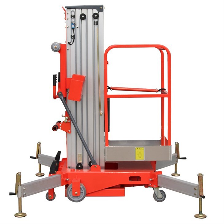 Compact Electric Aluminum Vertical Mast Lift